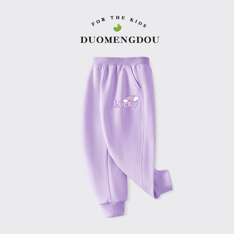 Mergaitėms plonos sportinės kelnės, universalus stilius, su elastine juosta liemens, vienos spalvos (Pagrindinė medžiaga: medvilnė; Audinio sudėtis: 80% medvilnė, 20% poliesteris; Juosmuo: vidutinio aukščio su elastine; Raštas: vienos spalvos; Audinio švel