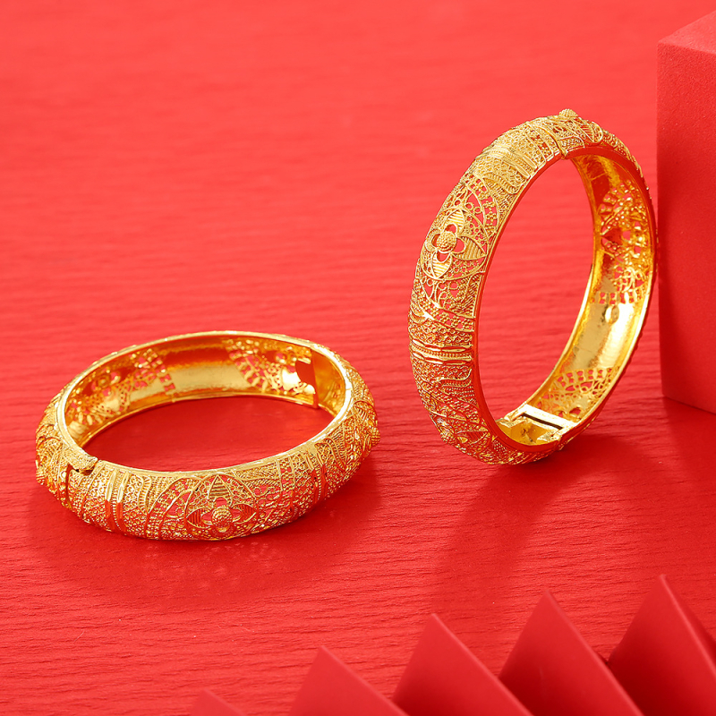 Auksu dengta apyrankė su užsegimu, rūmų stiliaus, nišinis dizainas, Yiwu, vasara 2025