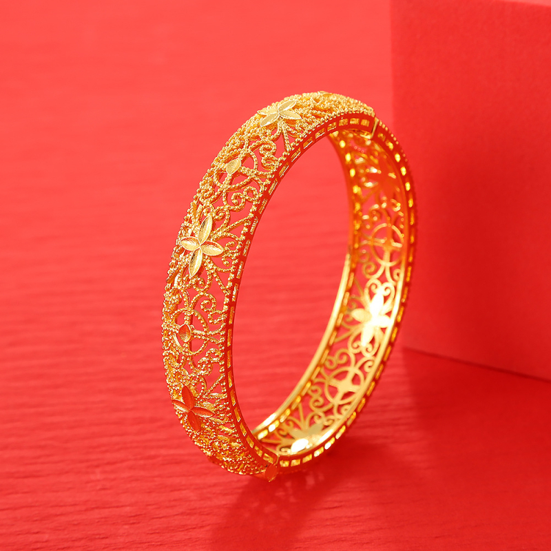 Auksu dengta apyrankė su užsegimu, rūmų stiliaus, nišinis dizainas, Yiwu, vasara 2025