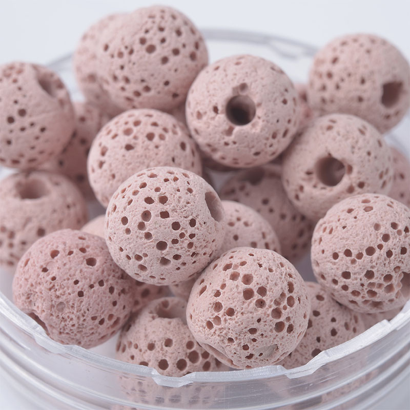 Aromatske perle od vulkanskog kamena, 6–20 mm, neporozne kuglice za difuzer, ručna izrada