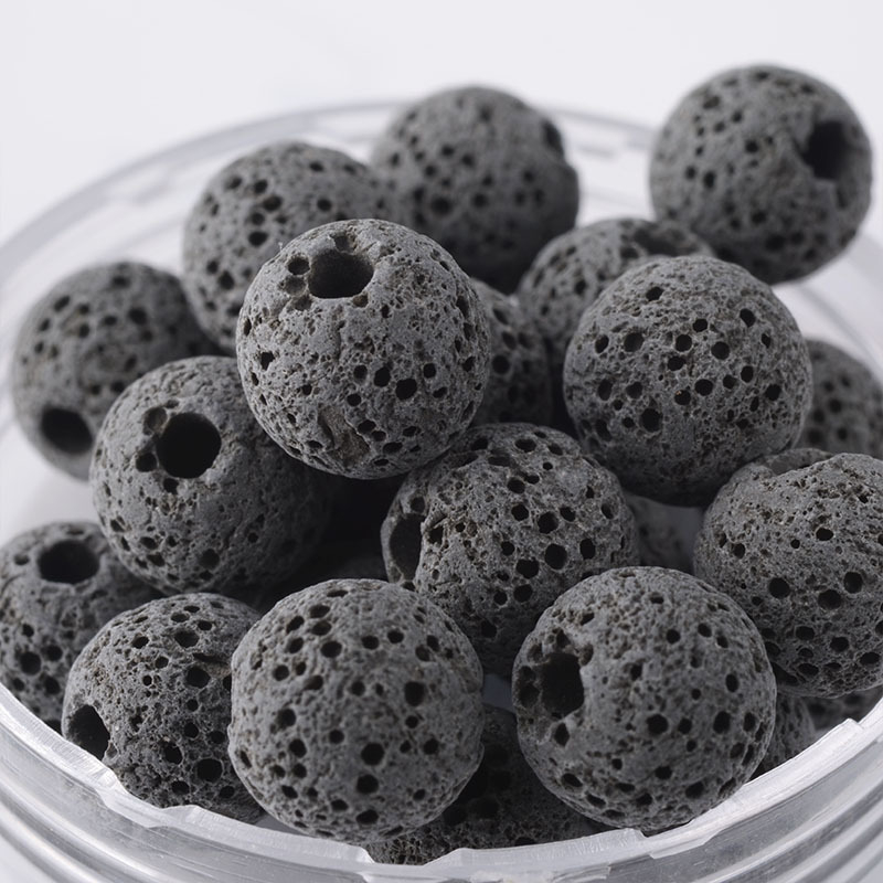 Aromatske perle od vulkanskog kamena, 6–20 mm, neporozne kuglice za difuzer, ručna izrada