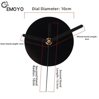 Kvarc falióra mozgás – csendes működés, EMOYO, száraz elemű működtetés, műanyag ház, műanyag számlap, modern egyszerű stílus