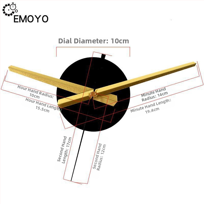 Kvarc falióra mozgás – csendes működés, EMOYO, száraz elemű működtetés, műanyag ház, műanyag számlap, modern egyszerű stílus
