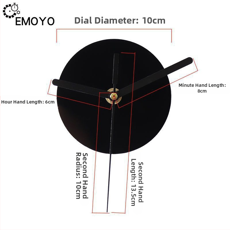 Kvarc falióra mozgás – csendes működés, EMOYO, száraz elemű működtetés, műanyag ház, műanyag számlap, modern egyszerű stílus