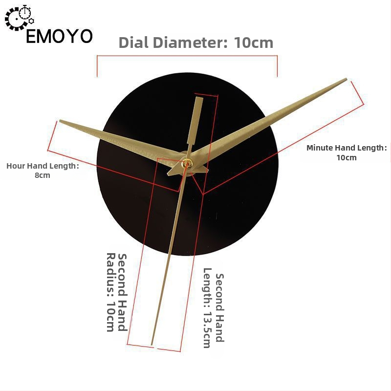 Kvarc falióra mozgás – csendes működés, EMOYO, száraz elemű működtetés, műanyag ház, műanyag számlap, modern egyszerű stílus