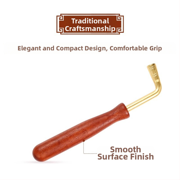 Guzheng reguliavimo raktas – kietas medis ir metalas; modelis: Guzheng tuning wrench; skirtas Guzheng ir etninių styginių instrumentų priedai; pakuotė: dėžutė