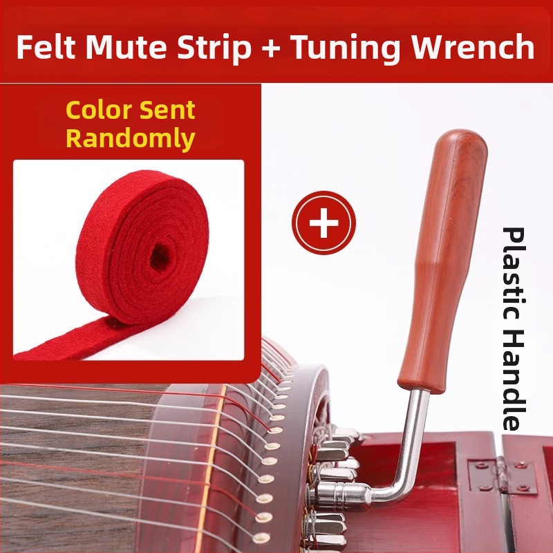 Guzheng reguliavimo raktas – kietas medis ir metalas; modelis: Guzheng tuning wrench; skirtas Guzheng ir etninių styginių instrumentų priedai; pakuotė: dėžutė