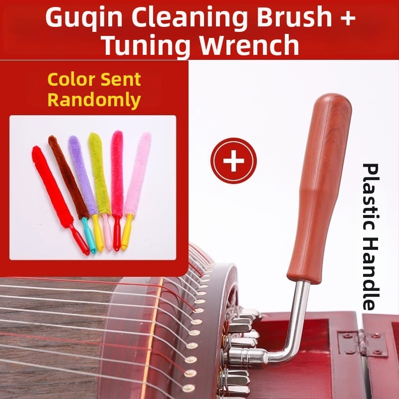Guzheng reguliavimo raktas – kietas medis ir metalas; modelis: Guzheng tuning wrench; skirtas Guzheng ir etninių styginių instrumentų priedai; pakuotė: dėžutė
