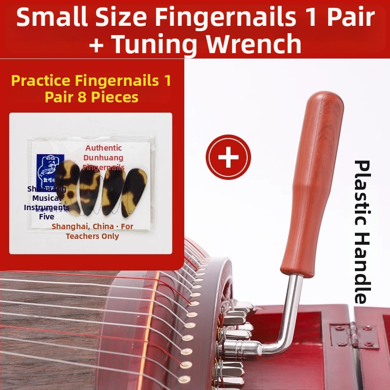 Guzheng reguliavimo raktas – kietas medis ir metalas; modelis: Guzheng tuning wrench; skirtas Guzheng ir etninių styginių instrumentų priedai; pakuotė: dėžutė