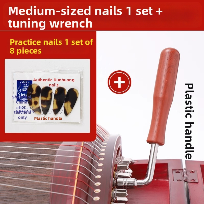 Guzheng reguliavimo raktas – kietas medis ir metalas; modelis: Guzheng tuning wrench; skirtas Guzheng ir etninių styginių instrumentų priedai; pakuotė: dėžutė