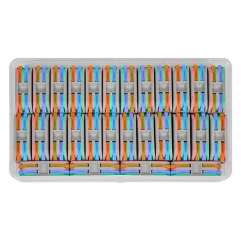 Savienots kastes kolekcijas vadu savienotājs – 3 kodoli, elektroinstalācijām; modelis: Conjoined box collection; minimālais pasūtījums: 20 gab.