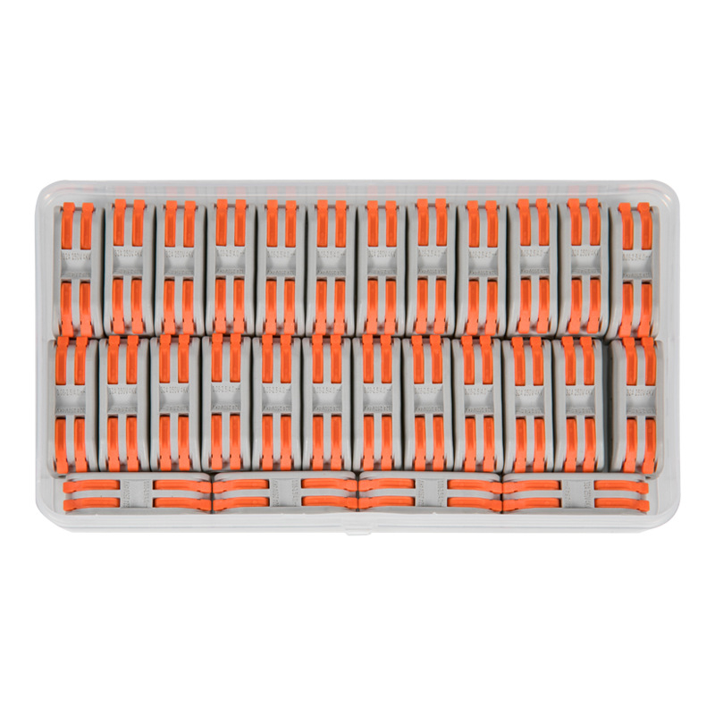 Savienots kastes kolekcijas vadu savienotājs – 3 kodoli, elektroinstalācijām; modelis: Conjoined box collection; minimālais pasūtījums: 20 gab.