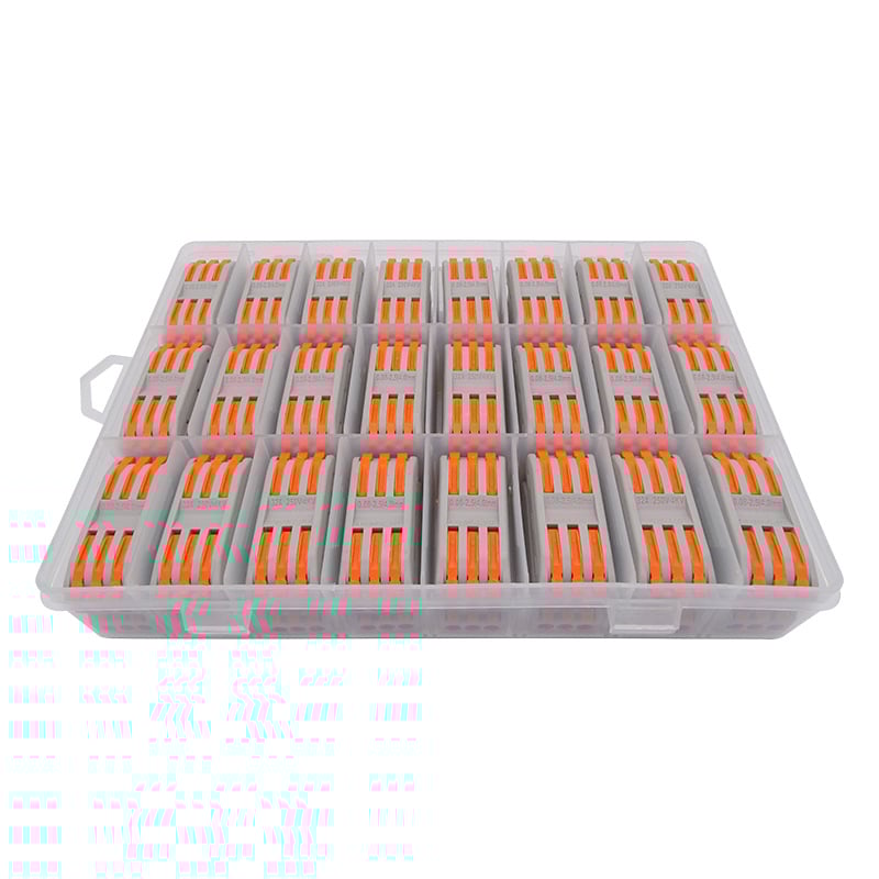 Savienots kastes kolekcijas vadu savienotājs – 3 kodoli, elektroinstalācijām; modelis: Conjoined box collection; minimālais pasūtījums: 20 gab.