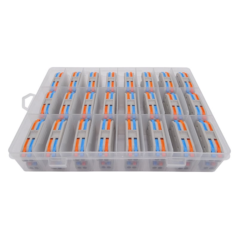 Savienots kastes kolekcijas vadu savienotājs – 3 kodoli, elektroinstalācijām; modelis: Conjoined box collection; minimālais pasūtījums: 20 gab.