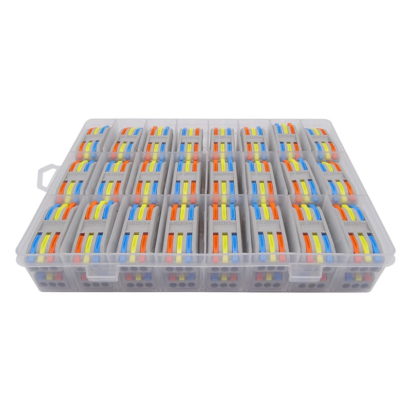 Savienots kastes kolekcijas vadu savienotājs – 3 kodoli, elektroinstalācijām; modelis: Conjoined box collection; minimālais pasūtījums: 20 gab.