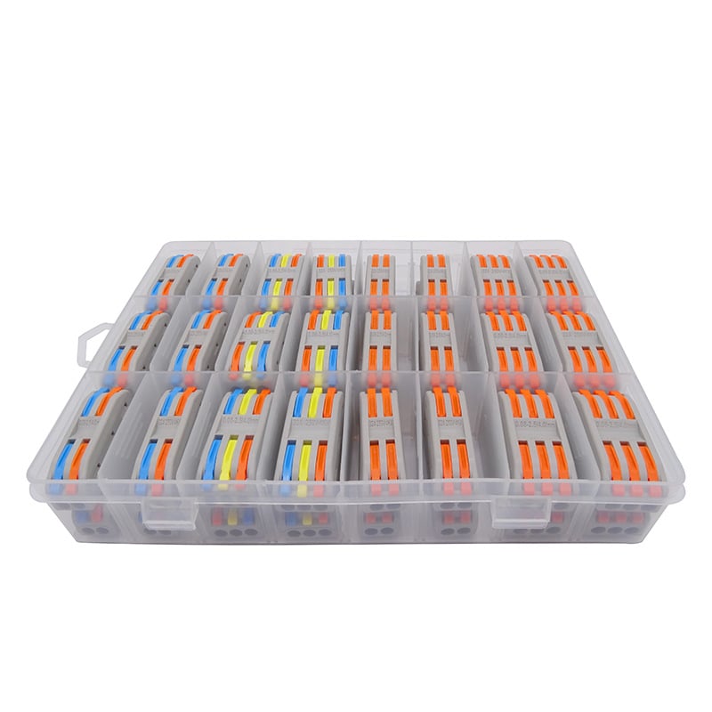 Savienots kastes kolekcijas vadu savienotājs – 3 kodoli, elektroinstalācijām; modelis: Conjoined box collection; minimālais pasūtījums: 20 gab.