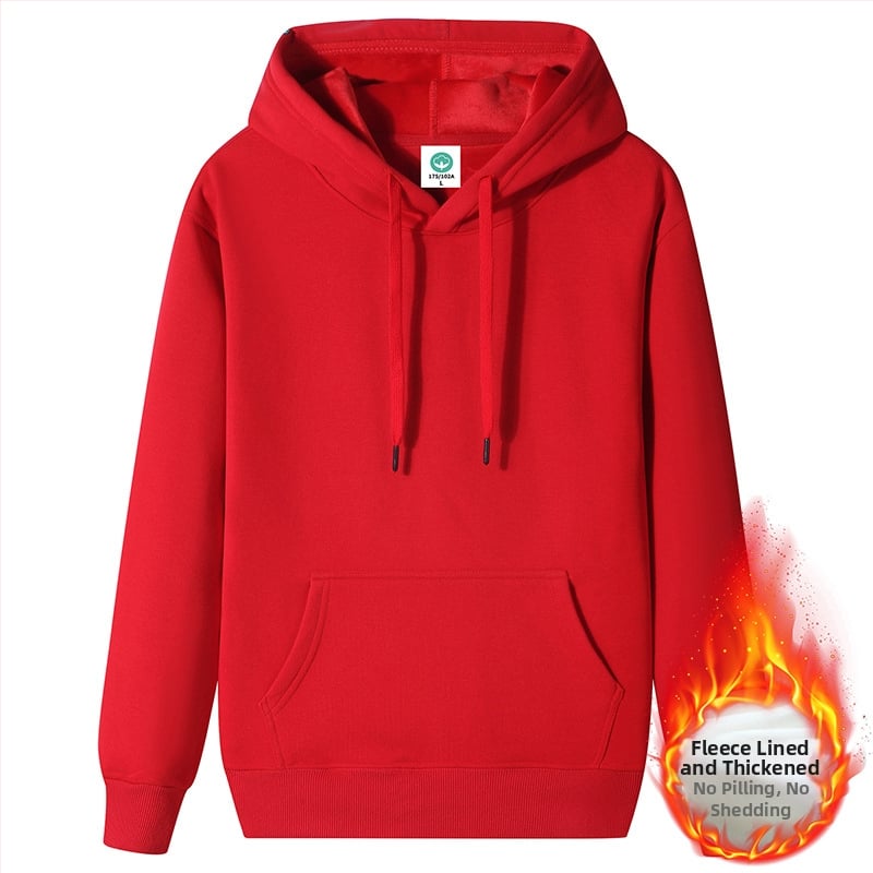 Kapucē džemperis no bieza kokvilnas auduma ar vilnas oderi un fleece, brīvs piegriezums (Galvenais audums: kokvilnas maisījums, Oderes: vilna, Biezums: fleece, Svars: 400g+, Pielāgojums: brīvs)