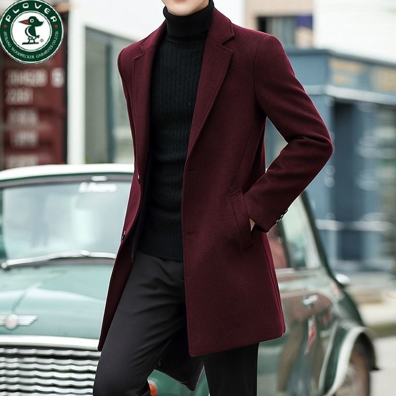 Palton corduroy cu țesătură de in, nasturi la un rând, guler sacou