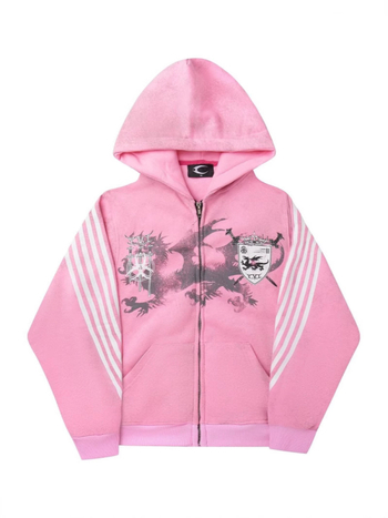 Hoodie s kapuljom i zatvaračem, 3D otisak, ulični hipster stil, širok kroj, poliester