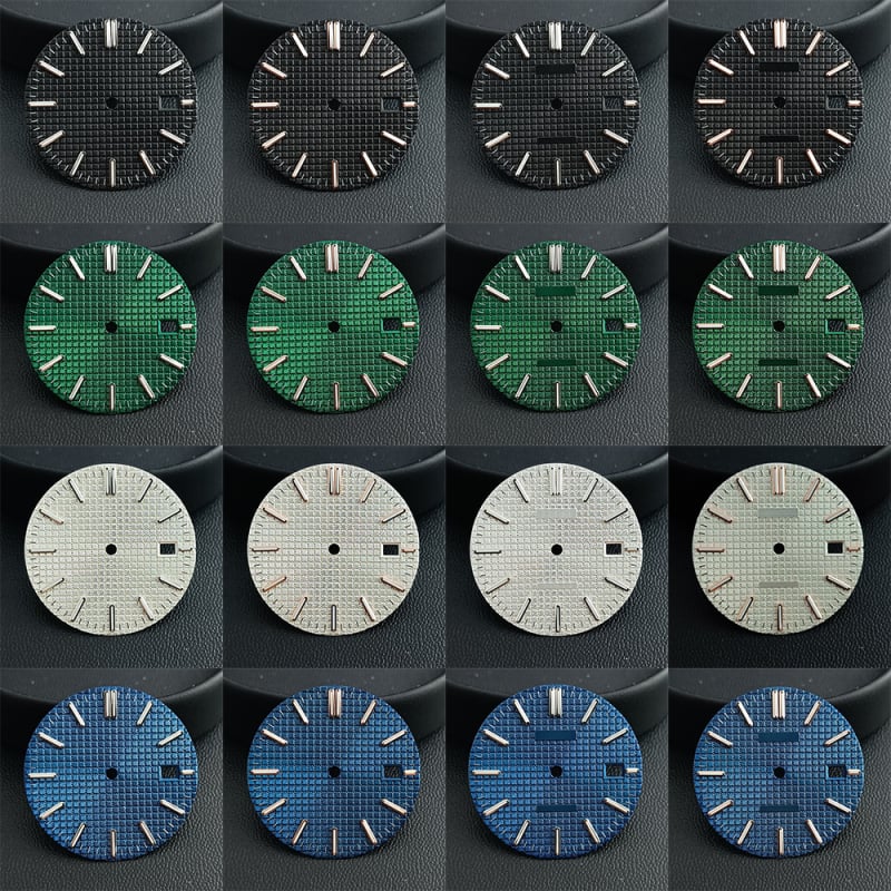 Laikrodžio dialas NH35 mechaniniam judesiui, Oak modelis, šviesinantis dialas, keičiamasis dalis