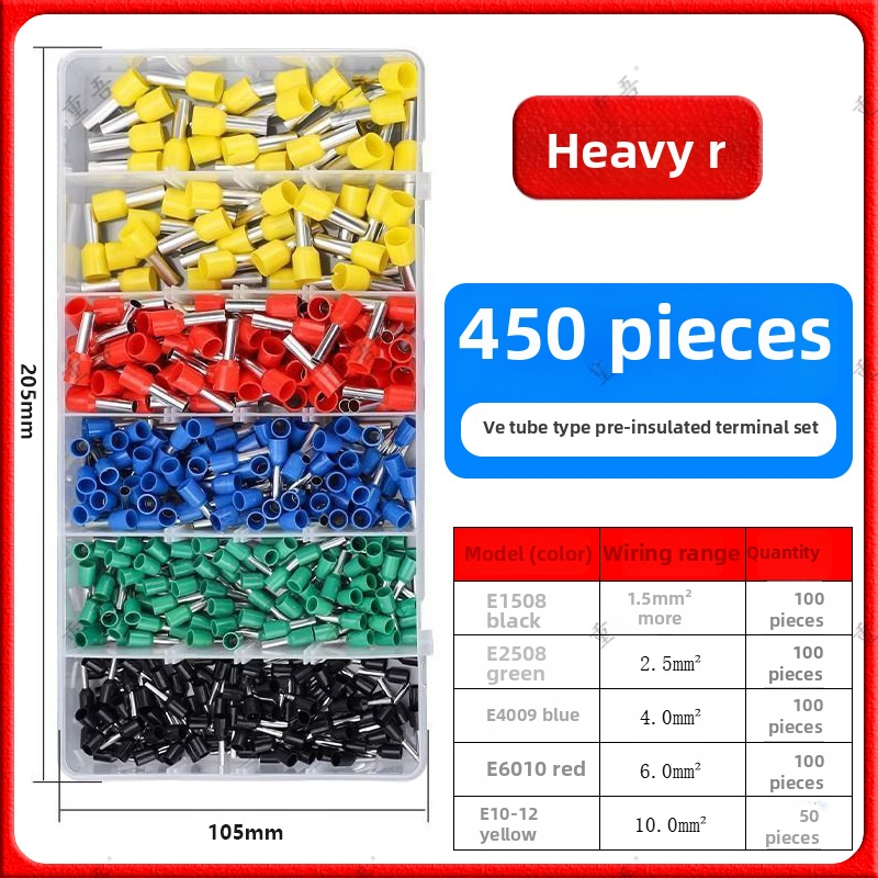 Chongwu vamzdžio tipo iš anksto izoliuotų terminų replės rinkinys, mangano plienas, 325 g, darbo taupymas