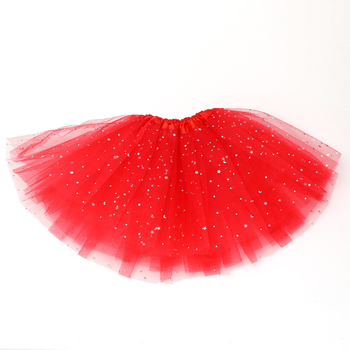 Vaikų tutu sijonas su trim sluoksniais tinklo audinio, klostuotas; Pagrindinė medžiaga: poliesteris; Pagrindinės medžiagos sudėtis: 90-95% poliesterio; Pamušalas: poliesteris; Amžiaus grupė: 3-8 metai