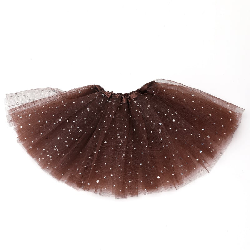 Vaikų tutu sijonas su trim sluoksniais tinklo audinio, klostuotas; Pagrindinė medžiaga: poliesteris; Pagrindinės medžiagos sudėtis: 90-95% poliesterio; Pamušalas: poliesteris; Amžiaus grupė: 3-8 metai