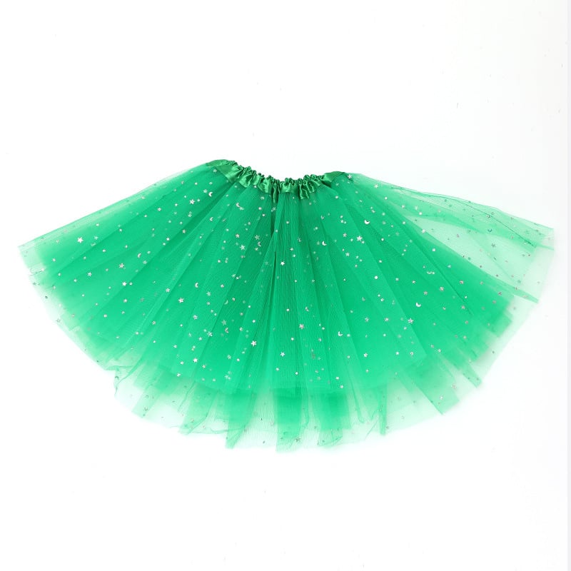 Vaikų tutu sijonas su trim sluoksniais tinklo audinio, klostuotas; Pagrindinė medžiaga: poliesteris; Pagrindinės medžiagos sudėtis: 90-95% poliesterio; Pamušalas: poliesteris; Amžiaus grupė: 3-8 metai