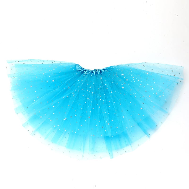 Vaikų tutu sijonas su trim sluoksniais tinklo audinio, klostuotas; Pagrindinė medžiaga: poliesteris; Pagrindinės medžiagos sudėtis: 90-95% poliesterio; Pamušalas: poliesteris; Amžiaus grupė: 3-8 metai