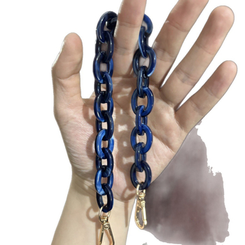 Акрилна презрамка за чанта/рамо - регулируема, геометричен модел, стил смесване и съчетаване