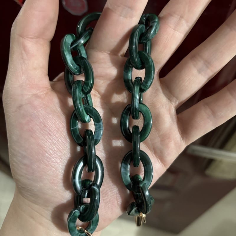 Акрилна презрамка за чанта/рамо - регулируема, геометричен модел, стил смесване и съчетаване