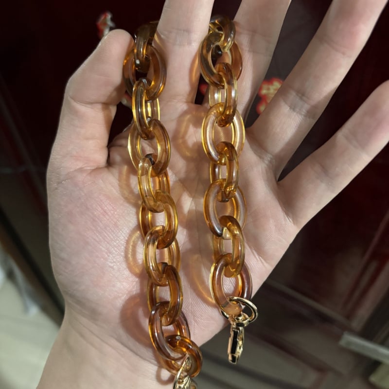 Акрилна презрамка за чанта/рамо - регулируема, геометричен модел, стил смесване и съчетаване