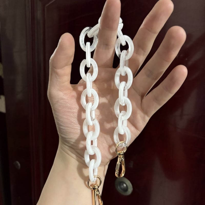 Акрилна презрамка за чанта/рамо - регулируема, геометричен модел, стил смесване и съчетаване