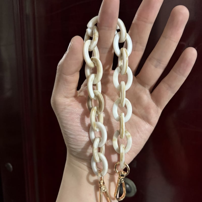 Акрилна презрамка за чанта/рамо - регулируема, геометричен модел, стил смесване и съчетаване