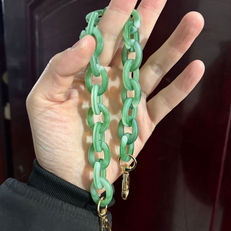 Акрилна презрамка за чанта/рамо - регулируема, геометричен модел, стил смесване и съчетаване