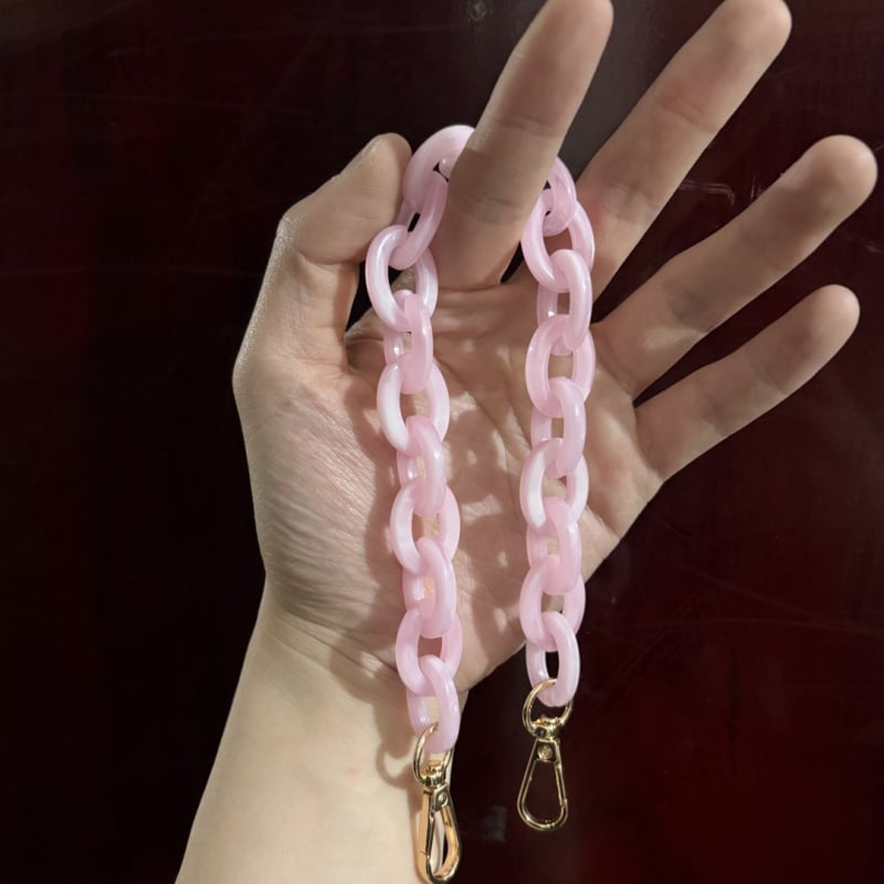 Акрилна презрамка за чанта/рамо - регулируема, геометричен модел, стил смесване и съчетаване