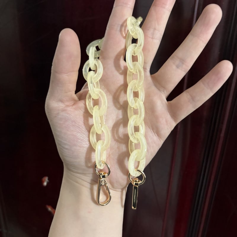 Акрилна презрамка за чанта/рамо - регулируема, геометричен модел, стил смесване и съчетаване