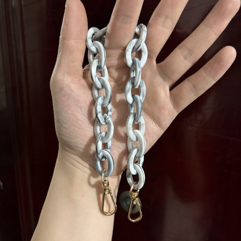 Акрилна презрамка за чанта/рамо - регулируема, геометричен модел, стил смесване и съчетаване