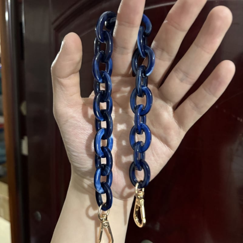 Акрилна презрамка за чанта/рамо - регулируема, геометричен модел, стил смесване и съчетаване