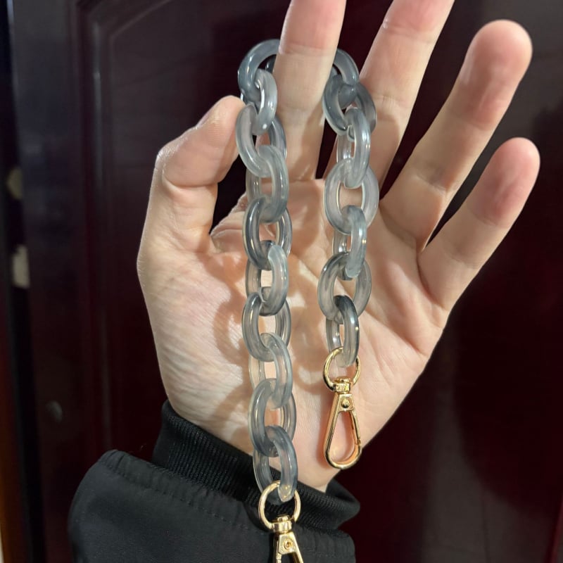 Акрилна презрамка за чанта/рамо - регулируема, геометричен модел, стил смесване и съчетаване