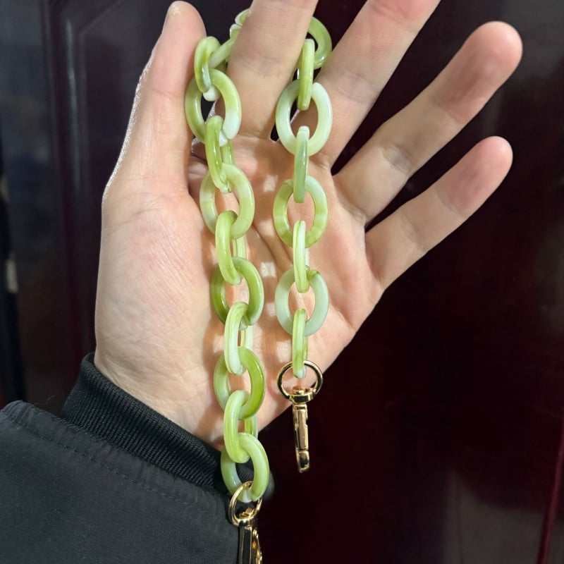 Акрилна презрамка за чанта/рамо - регулируема, геометричен модел, стил смесване и съчетаване