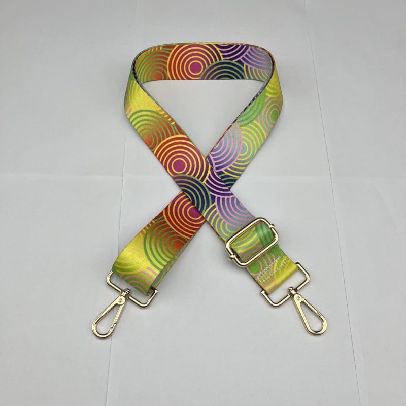 Презрамка за чанта за смяна, флорален принт, полиестер, широк презрамък