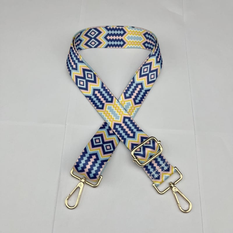 Презрамка за чанта за смяна, флорален принт, полиестер, широк презрамък