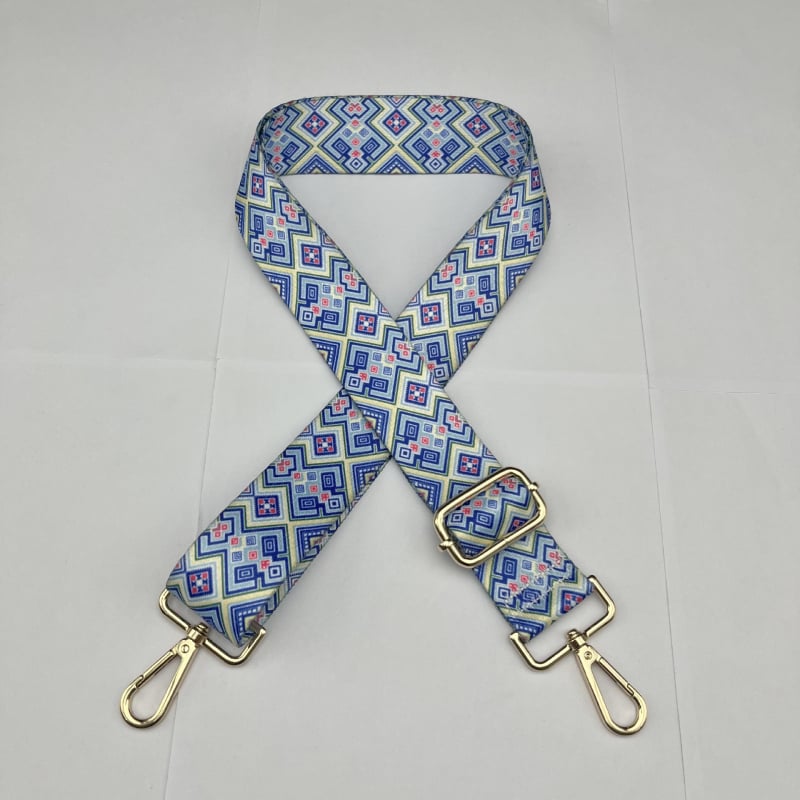 Презрамка за чанта за смяна, флорален принт, полиестер, широк презрамък