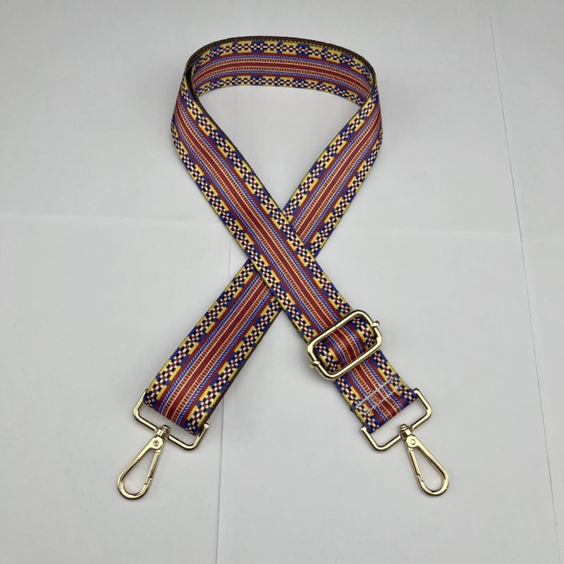 Презрамка за чанта за смяна, флорален принт, полиестер, широк презрамък