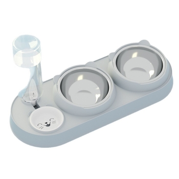 Котешка двойна купа с автоматично пиене и хранене, пластмасова, марка Yixin yichong
