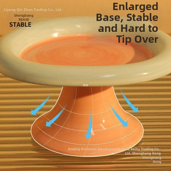 Kačių dubuo, keramikinis, prekės ženklas Sheng bangrong, skirtas katėms, maisto dubuo naminiams gyvūnėliams