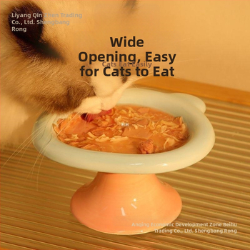 Kačių dubuo, keramikinis, prekės ženklas Sheng bangrong, skirtas katėms, maisto dubuo naminiams gyvūnėliams
