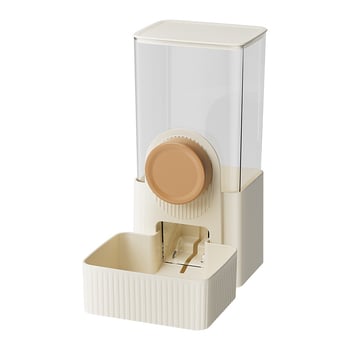 Πλαστικός αυτόματος ταϊστής και διανομέας νερού για κλουβί με κρέμασμα, κατάλληλος για όλα τα κατοικίδια, μάρκα Craftsman's quality.