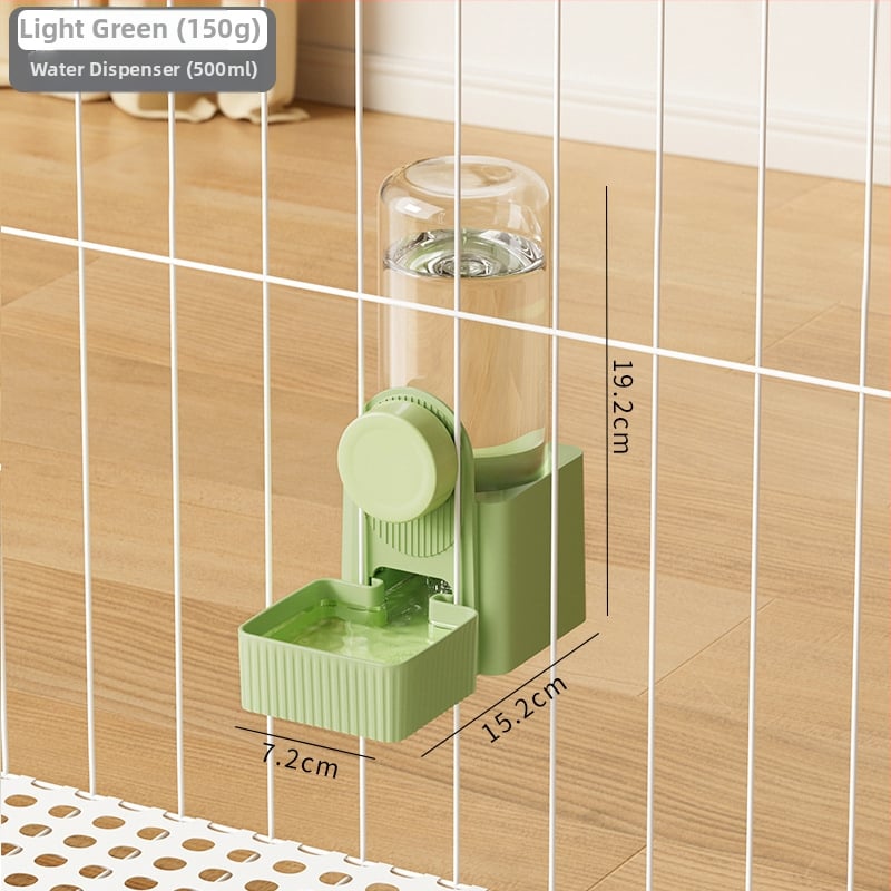 Πλαστικός αυτόματος ταϊστής και διανομέας νερού για κλουβί με κρέμασμα, κατάλληλος για όλα τα κατοικίδια, μάρκα Craftsman's quality.